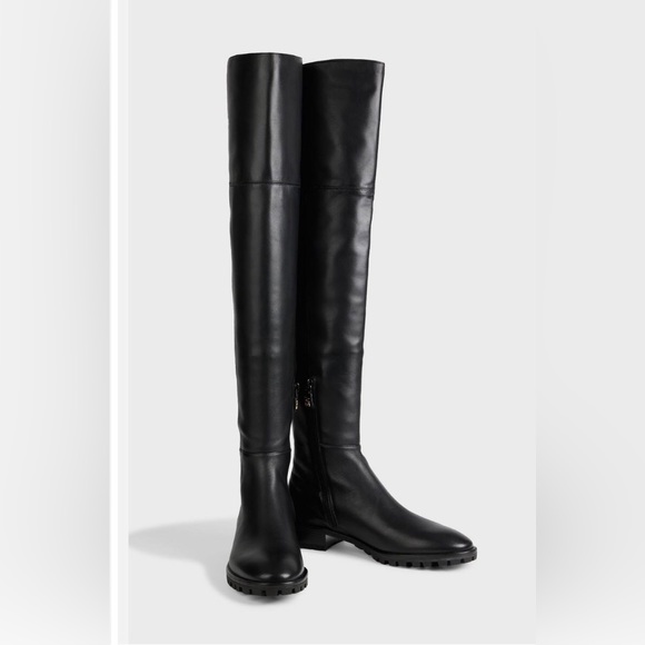 Stuart Weitzman Shoes - Stuart Weitzman Amber black Thigh-High Leather Boots size 10.5